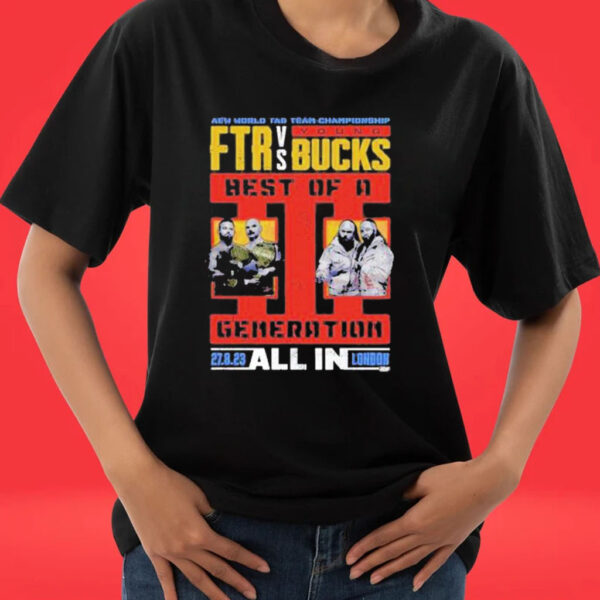 Official All in 2023 matchup ftr vs. young bucks T-shirt