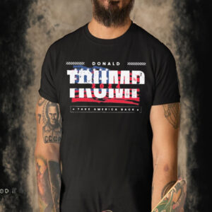 Official Donald Trump 2024 Take America Back America Flag T-shirt