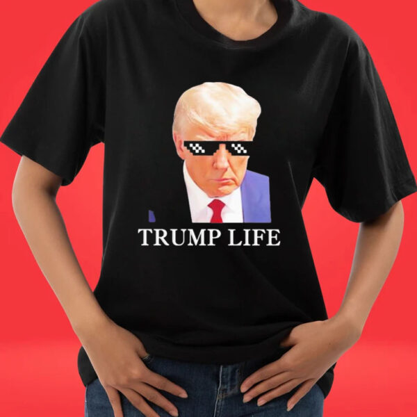 Official Donald Trump Meme Mugshot Thug Life T-shirts