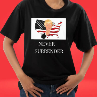 Official Donald Trump Mugshot Never Surrender America Map T-shirts