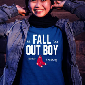 Official Fall Out Boy Boston Red Sox Fenway Park Tour Shirt
