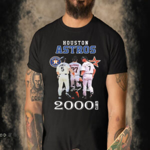 Official Houston Astros Jeff Bagwell José Altuve And Craig Biggio Signature 2000 Hits Club T-shirt