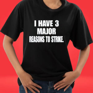 Official Jonah furman I have 3 major reasons to strike shirt