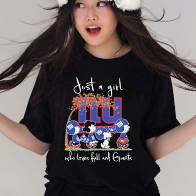 Official Just A Girl Who Loves Fall And Giants Shirt