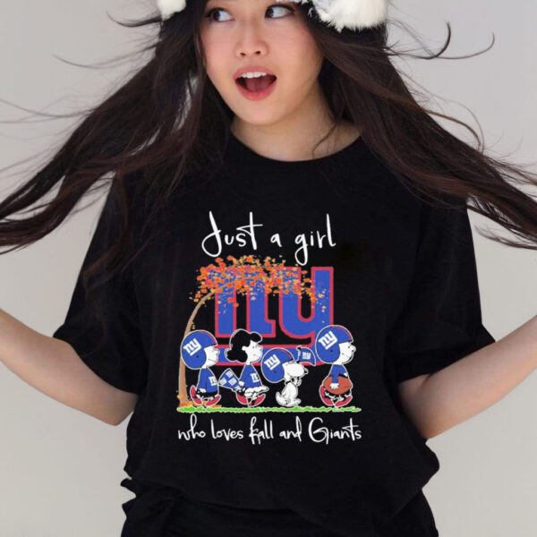 Official Just A Girl Who Loves Fall And Giants Shirt