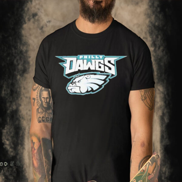 Official Philadelphia eagles Georgia Bulldogs fly eagles fly go birds go dawgs Georgia Football eagles Football T-shirt