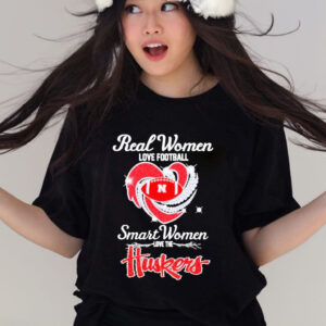 Official Real Women Love Football Smart Women Love The Nebraska Cornhuskers Shirt