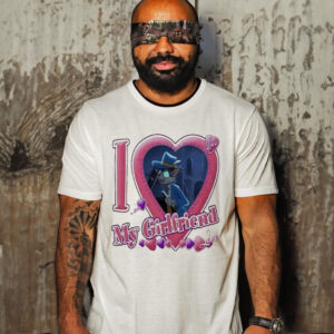 Official Rocky Rickaby I Love My Girlfriend Heart T-shirt