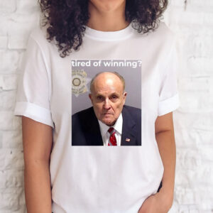 Official Rudy Mugshot Tired Of Winning T-Shirt