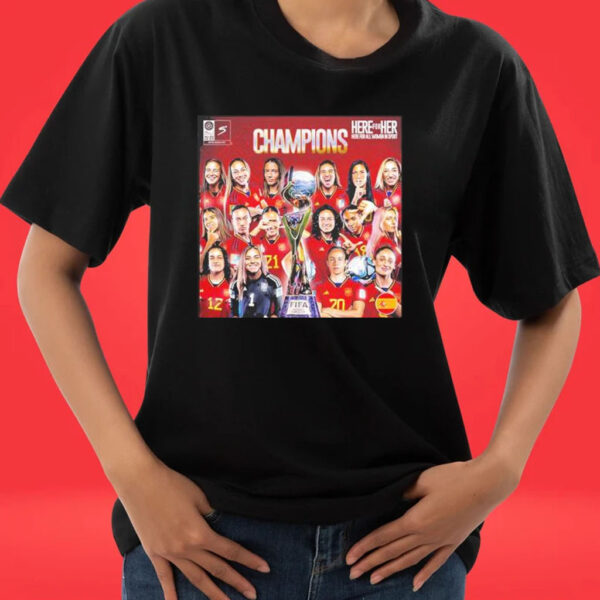 Official Spain Are The FIFA Women’s World Cup Champions For The Very First Time Shirt