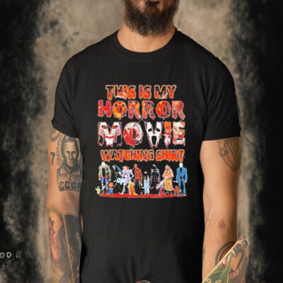 Official This Is My Horror Movie Shirt Watching Halloween Movie Characters Group 2023 Season Shirt