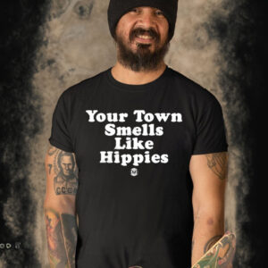 Official Triple b your town smells like happies T-shirt