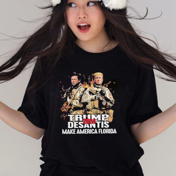 Official Trump Desantis Make America Florida 2024 shirt