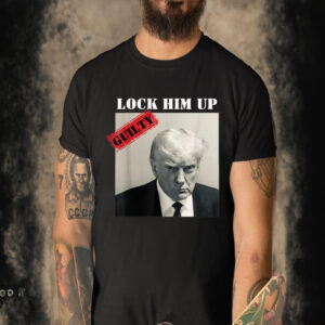 Official Trump Mugshot Lock Him Up Guilty Jail Prison Anti-trump T-shirt