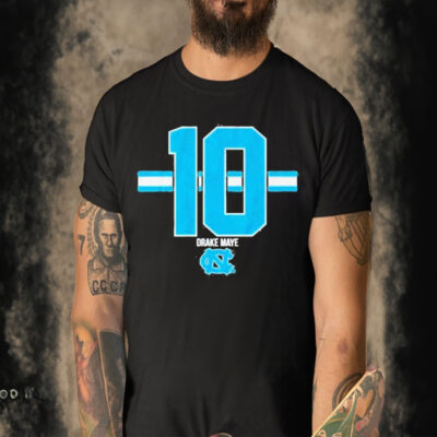 Official Unc Football drake maye 10 T-shirt