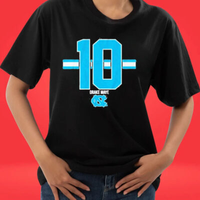 Official Unc Football drake maye 10 shirt