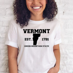 Official Vermont Souvenir Est 1791 Green Mountain State Shirt