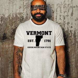 Official Vermont Souvenir Est 1791 Green Mountain State T-Shirt