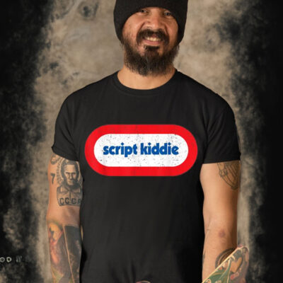 Official Vintage Script Kiddie Meme Hacking T-Shirt