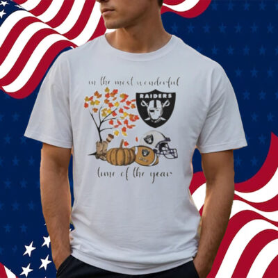 Official las Vegas Raiders In The Most Wonderful Time Of The Year 2023 T-Shirt