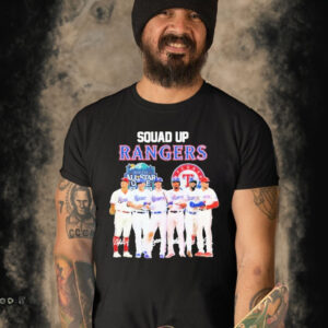 Official squad Up Texas Rangers Signature All Star T-Shirt