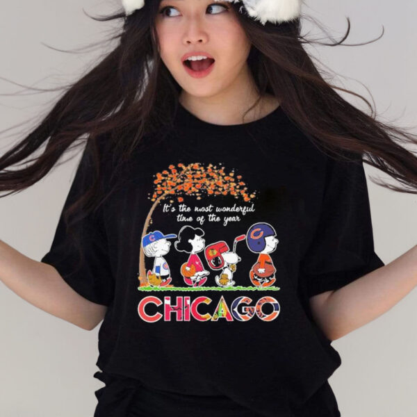 Official the Peanuts It’s The Most Wonderful Time Of The Year Chicago shirt