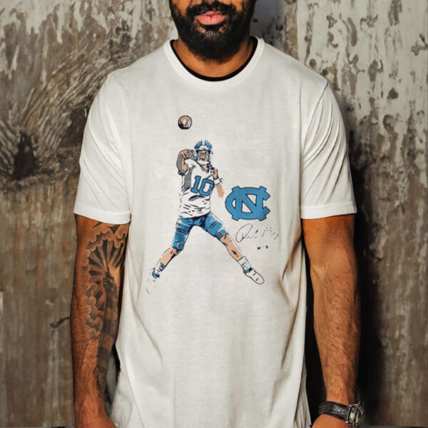 Official unc Football Drake Maye Superstar Pose Shirt