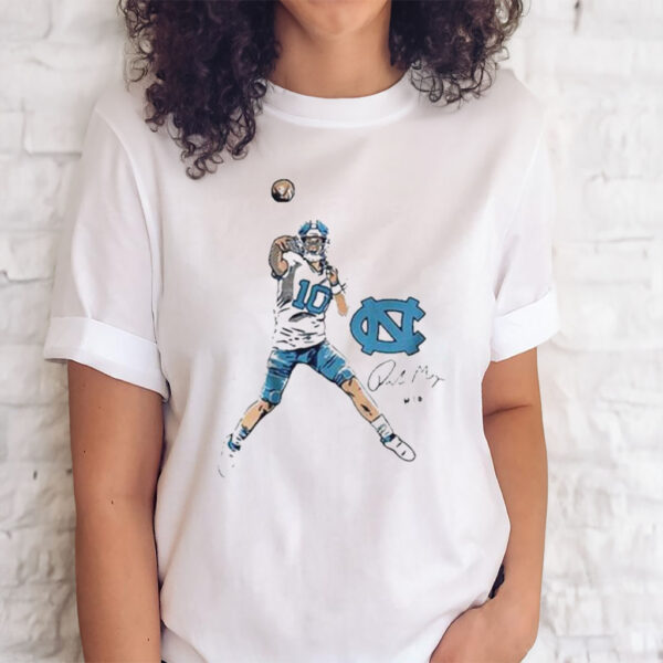 Official unc Football Drake Maye Superstar Pose Shirts