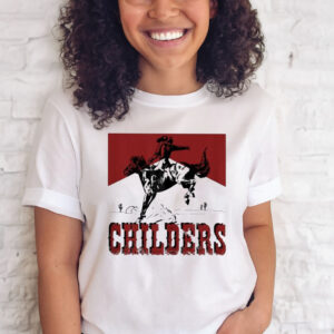 Official western Cowgirl Punchy Childers Rodeo Childers Cowboy Riding T-Shirt