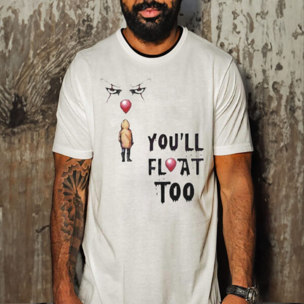 Official you Will Float Too Halloween Horror Character Shirt