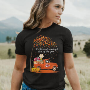 Peanuts Characters It’s The Most Wonderful Time Of The Year Chiefs Halloween 2023 Shirt