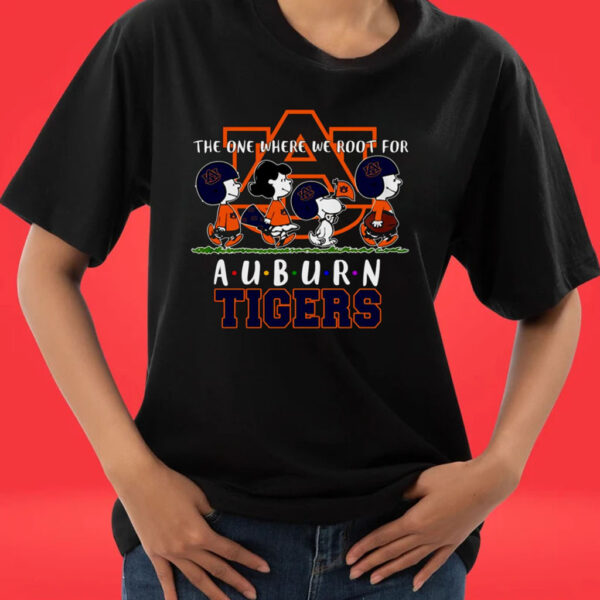 Peanuts The One Where We Root For Auburn Tigers tee shirt