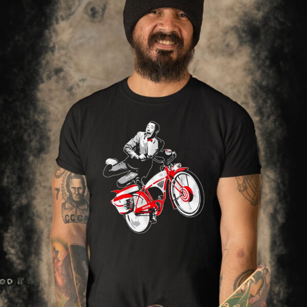 Pee Wee Herman Shirt Pee Wee Herman’s Big Adventure Bike T Shirt