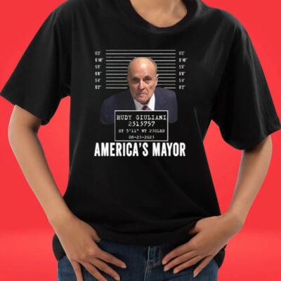 Rudy Giuliani Mugshot America’s Mayor Tee Shirt