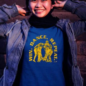 Seattle Baseball Win Dance Repeat Retro Tee Shirt