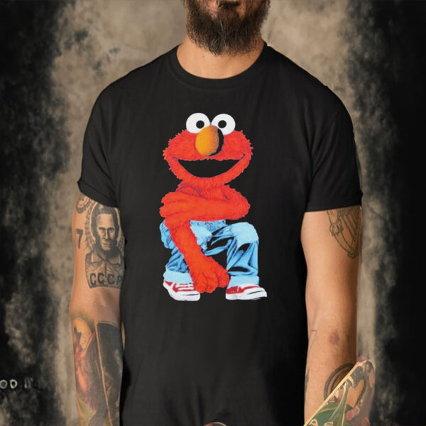 Sesame Street Elmo In Jeans Single Stitch Shirt