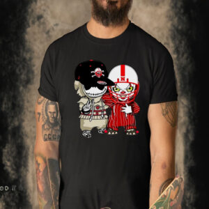 Skull And Joker Nebraska Cornhuskers Halloween T-shirt