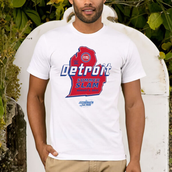 Sportiqe Summerslam 2023 X Detroit Pistons Shirt