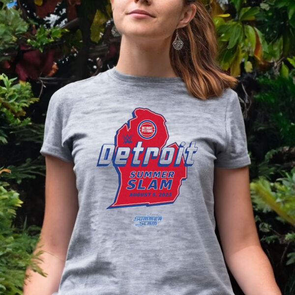 Sportiqe Summerslam 2023 X Detroit Pistons Women T-Shirt