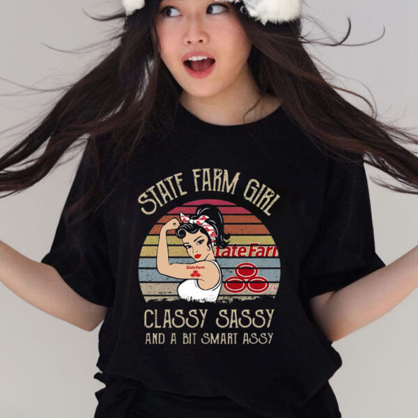 State Farm Girl Classy Sassy And A Bit Smart Assy Vintage T-Shirt