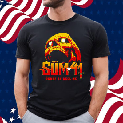 Sum 41 Order In Decline Skull Shirt