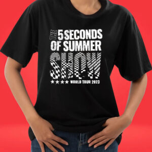 The 5 Seconds Of Summer Show World Tour 2023 New York Madison Square Carden Tee Shirt