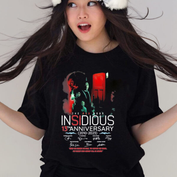 The Red Door Insidious 13th Anniversary 2010-2023 Signatures T-Shirt