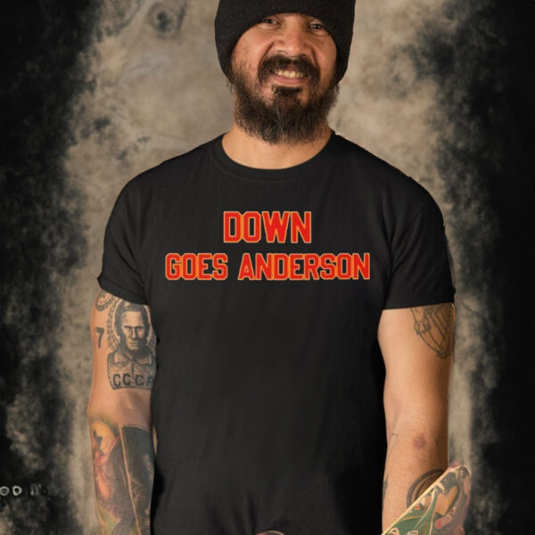 Tom Hamilton loses Down Goes Anderson shirt