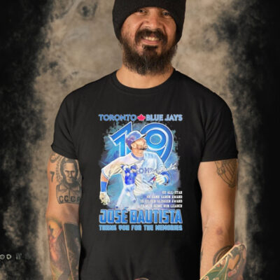 Toronto Blue Jays Jose Bautista Legends Thank You For The Memories Signatures Shirt