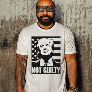 Trump not guilty shot 2024 president T-shirt