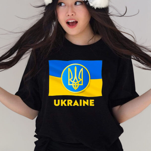 Ukrainian state symbol ukraine flag T-shirt