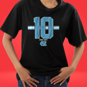 Unc Football Drake Maye 10 Tee Shirt