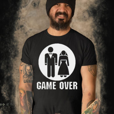 WEDDING GAME OVER SHIRT