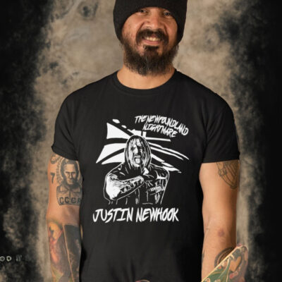 WORN FLAG THE NEWFOUNDLAND NIGHTMARE JUSTIN NEWHOOK SHIRT